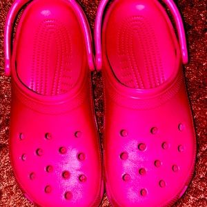 Pink Crocs